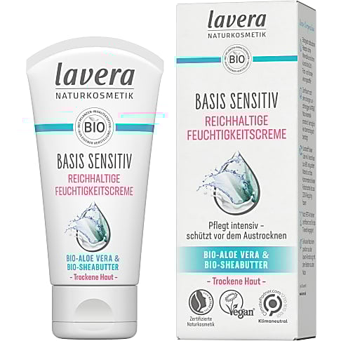 Bild von Lavera Basis Sensitive Reichhaltige Feuchtigkeitscreme mit Aloe Vera & Shea Butter