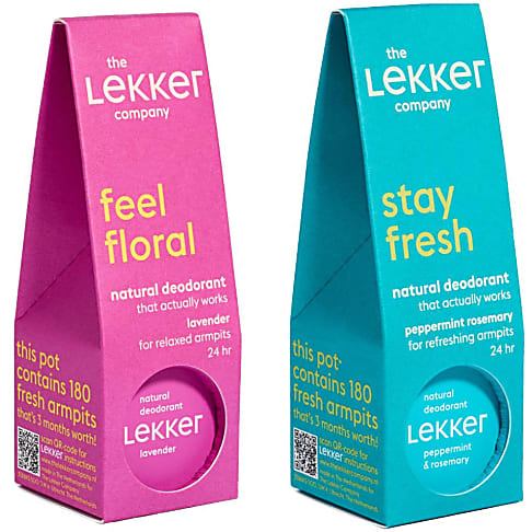 The Lekker Company Deodorant Lavendel & Pfefferminze Set
