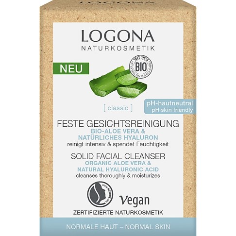 Logona feste Gesichtsreinigung Bio Aloe Vera & natürliches Hyaluron