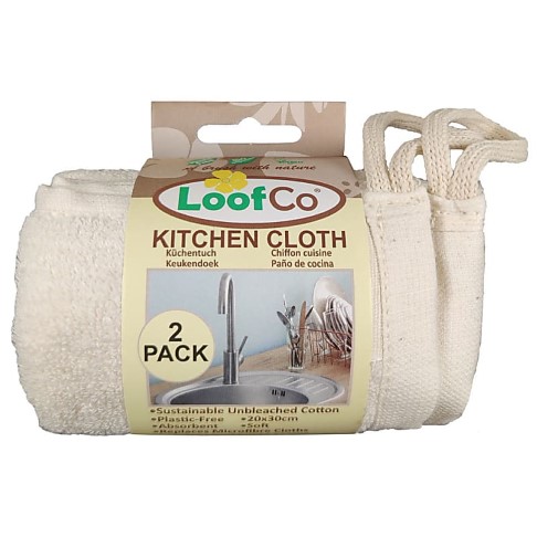 LoofCo Kitchen Cloth 2-Pack - Handtücher 20x30cm