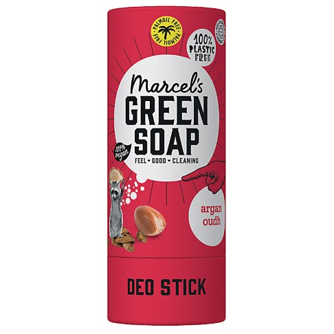 Marcel's Green Soap Deodorant Argan & Oudh - Plastikfreier Deo Stick