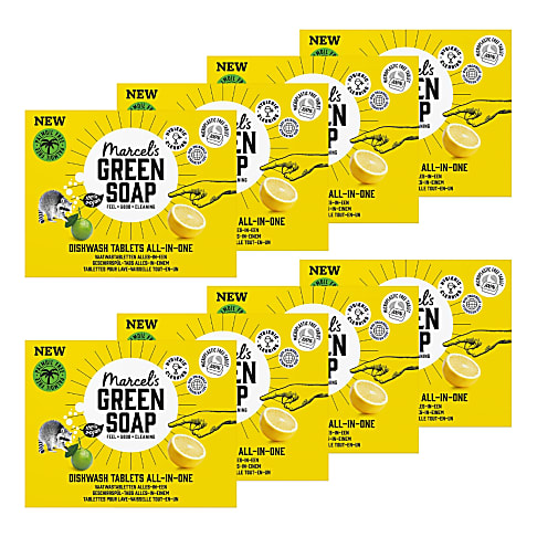 Marcel's Green Soap Spülmaschinentabs all-in-one (8x 25 Tabletten)