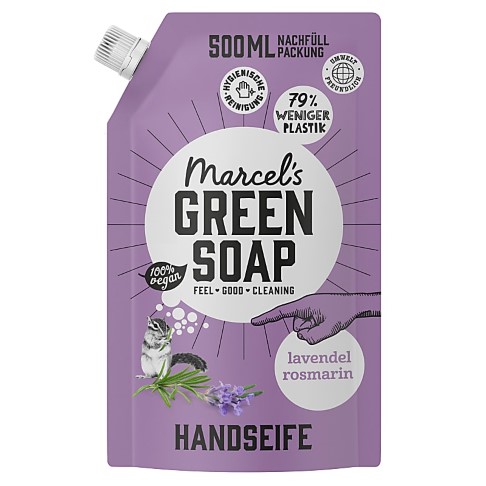 Bild von Marcel's Green Soap Handseife Lavender & Clove - Lavendel & Rosmarin 500ml