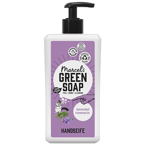 Bild von Marcel's Green Soap Handseife Lavender & Rosemary - Lavendel & Rosmarin 500 ml