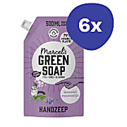 Marcel's Green Soap Handseife Lavendel & Rosmarin Beutel (6x 500ml)
