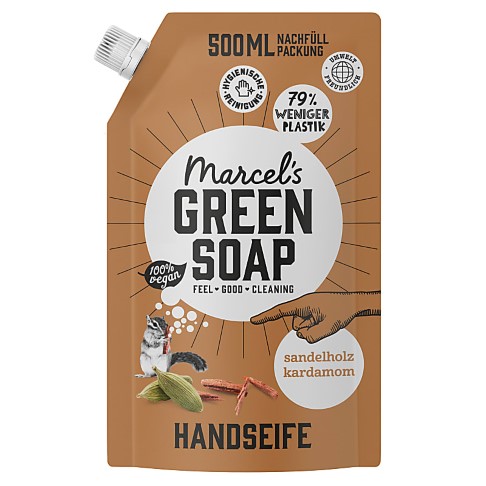 Bild von Marcel's Green Soap Handseife Sandelwood & Cardamom - Sandelholz & Cardamom 500ml