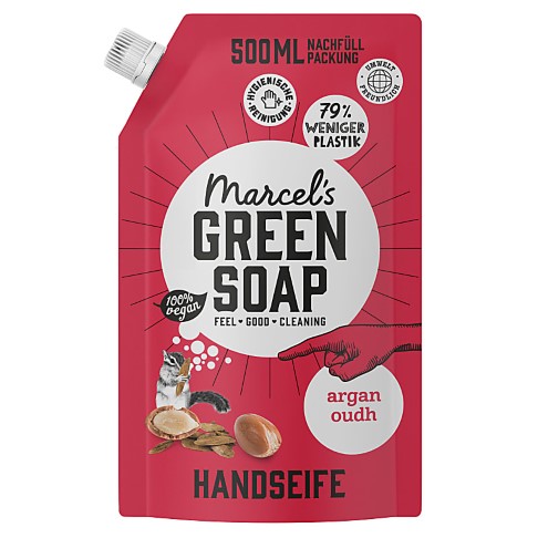 Bild von Marcel's Green Soap Handseife Argan & Oudh Nachfüllpack 500ml