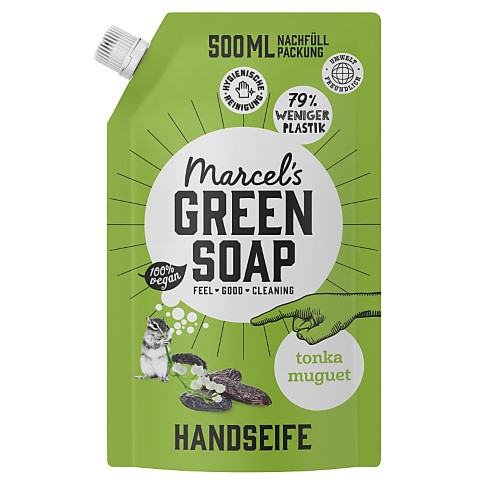 Bild von Marcel's Green Soap Handseife Tonka & Maiglöckchen Nachfüllpack 500ml