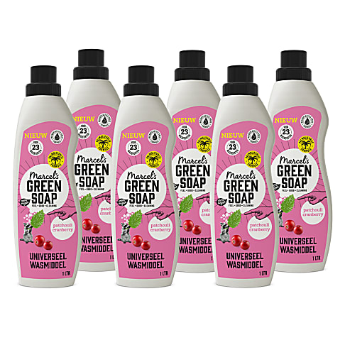 Bild von Marcel's Green Soap Waschmittel Patchouli & Preiselbeere (6x1L)
