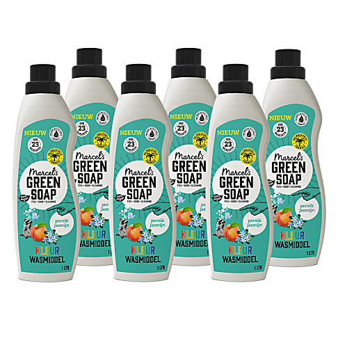 Bild von Marcel's Green Soap Waschmittel Pfirsich & Jasmin (6x 1L)