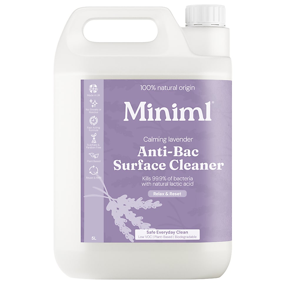 Miniml Antibakterieller Oberflächenreiniger Lavendel - 5L Nachfüllp...