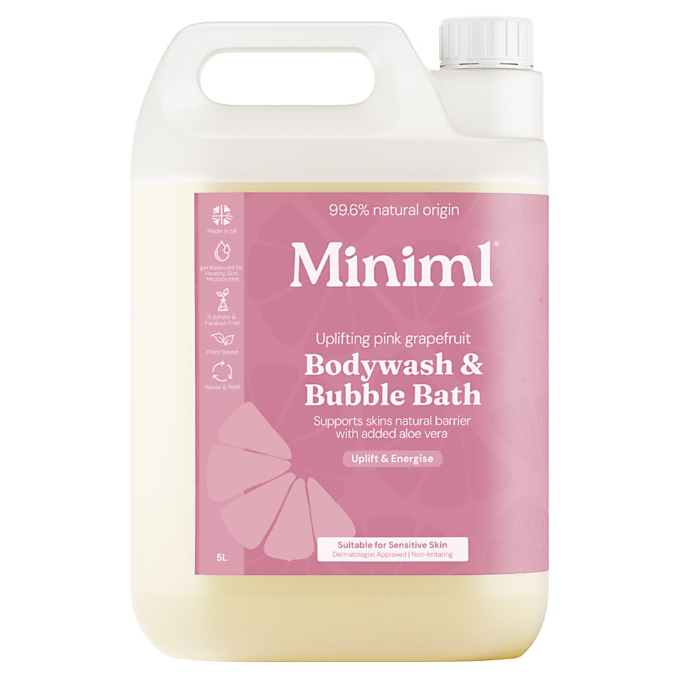 Miniml Duschgel & Schaumbad Pink Grapefruit & Aloe Vera - 5L Nachfü...