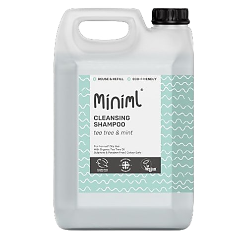 Miniml Reinigendes Shampoo Teebaum & Minze - 5L Nachfüllpackung