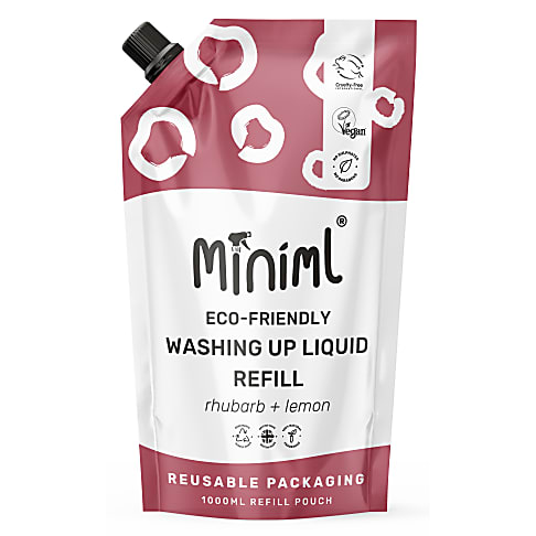 Miniml Spülmittel Rhabarber & Zitrone - 1L Nachfüllpackung