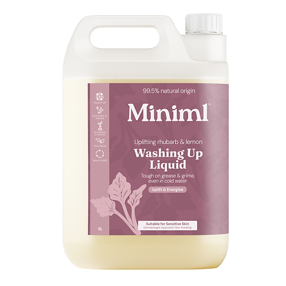 Miniml Spülmittel Rhabarber & Zitrone - 5L Nachfüllpackung
