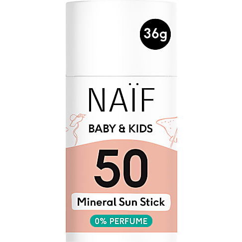 NAÏF High Protiction Mineral Sunscreen Stick 0% Parfum Baby & Kids LSF50