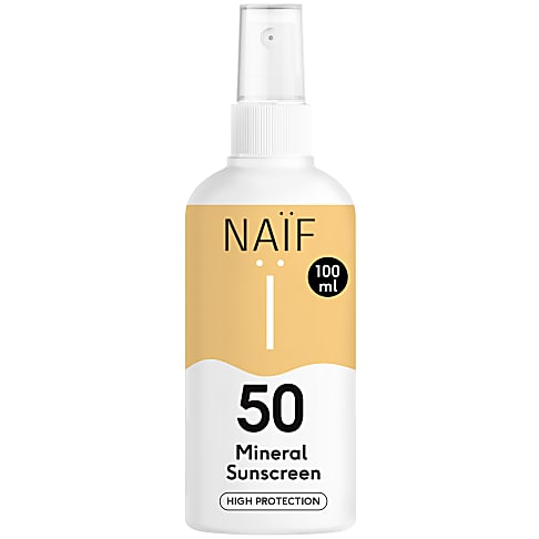 NAÏF High Protection Mineral Sunscreen Spray - Wasserfester Sonnenschutz LSF50