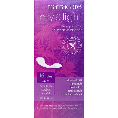 Natracare Dry & Light Incontinence pads Plus - Einlagen bei Blasenschwäche