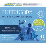 Natracare Biologische Baumwoll Tampons (Packung mit 10)