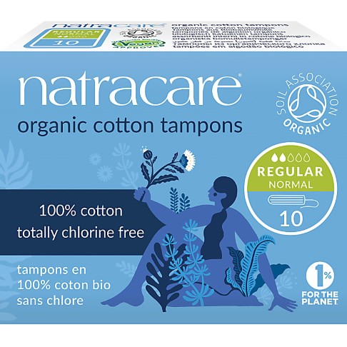 Natracare Biologische Baumwoll Tampons (Packung mit 10)