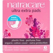 Natracare Ultra Extra Pads Super - 10 Binden aus Bio Baumwolle