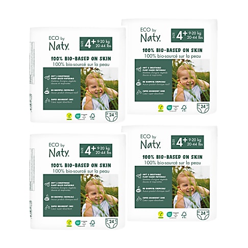 Eco by Naty Babypflege Windeln Set: Größe 4+ (4x24 Stück)