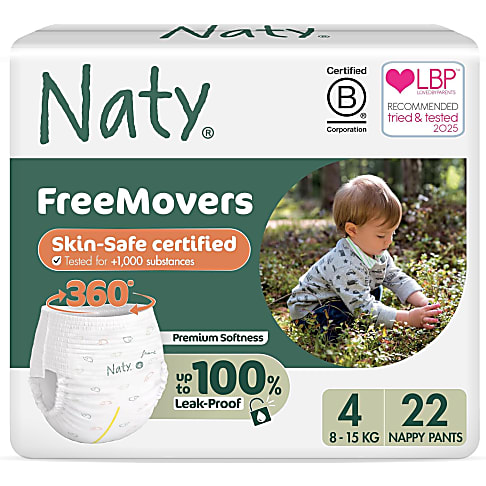 Naty Babypflege Höschenwindeln: Größe 4 Maxi/Maxi Plus