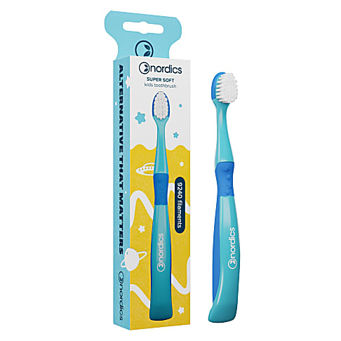 Nordics Kids Premium Zahnbürste Soft Meerjungfrau Blau