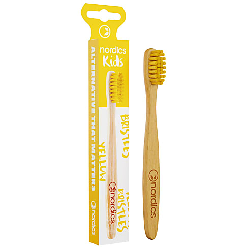 Nordics Bamboo Kids Zahnbürste gelbe Borsten