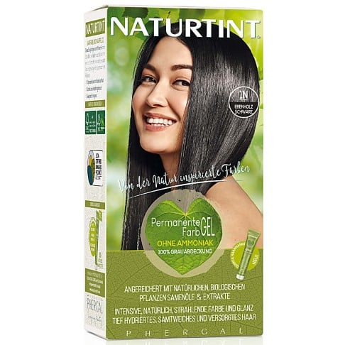 Naturtint Permanent Natürliche Haarfarbe - 1N Ebony Black - Tiefschwarz
