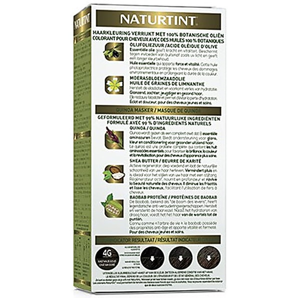 Naturtint Haarfarbe – Helles Goldkastanienbraun, 170 Ml, Permanent & Schonend