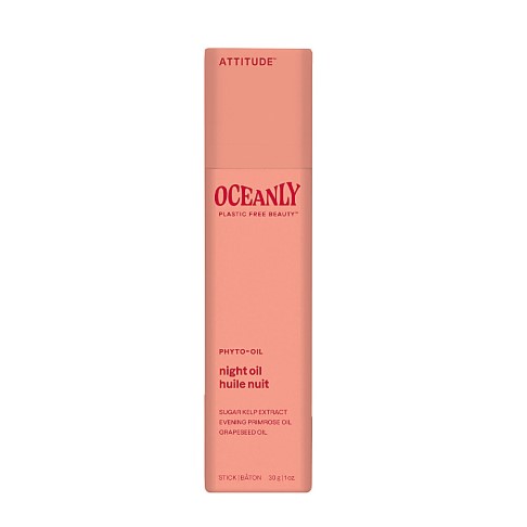 Bild von Attitude Oceanly PHYTO-OIL Solid Night Oil - Plastikfreies Gesichtsöl für die Nacht