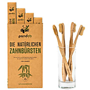 Pandoo Bambus Zahnbürste 4-er Pack