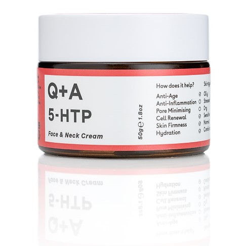 Q+A 5-HTP Face & Neck Cream - Tagescreme gegen die ersten Zeichen der Hautalterung
