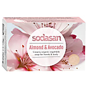 Sodasan Seifenstück Almond & Avocado - Mit Mandeln & Avocado 100g