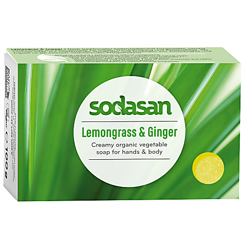 Bild von Sodasan Seifenstück Lemongrass & Ginger - Zitronengras & Ingwer 100g