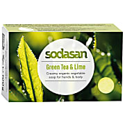 Sodasan Seifenstück Green Tea & Lime - Mit grünem Tee & Limette 100g