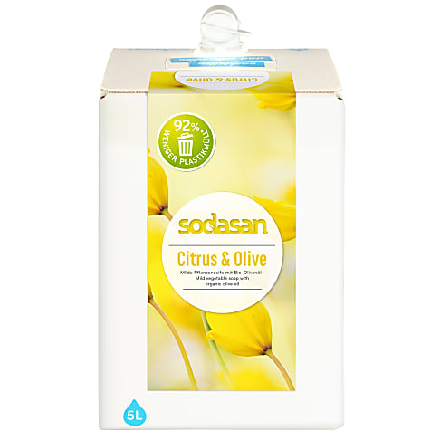 Bild von Sodasan milde Pflanzenseife mit Citrus & Olive 5L