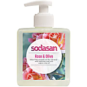 Sodasan milde Pflanzenseife Rose & Olive 300ml