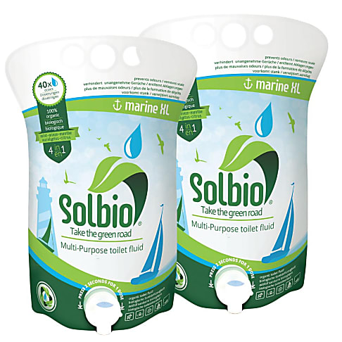 Solbio Marine Flüssigkeit für mobile Toiletten auf Booten und Schiffen Set 2x 1600ml