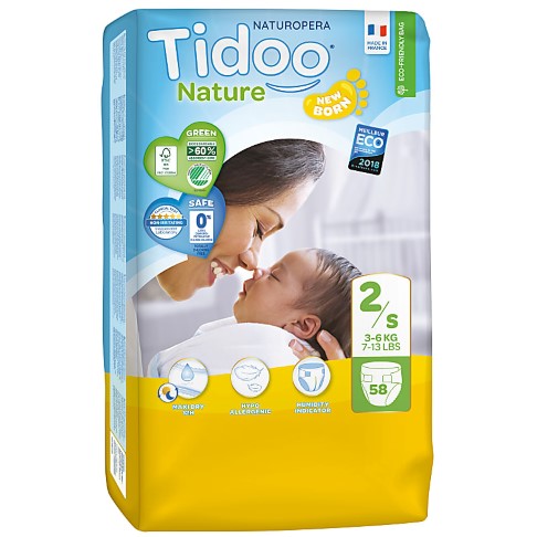 Tidoo Nature - Windeln (vorher Tag & Nacht) - Mini (3-6kg)