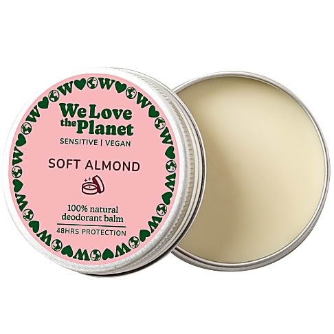 We Love The Planet Vegan Deo-Balm Soft Almond (empfindliche Haut) 35g