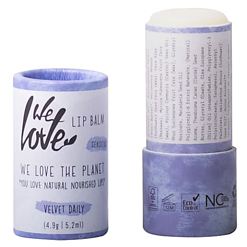 We Love The Planet Lipbalm Velvet Daily - Lippenbalsam in plastikfreier Verpackung