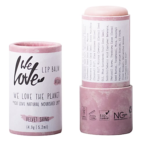 We Love The Planet Lipbalm Velvet Shine - Lippenbalsam in plastikfreier Verpackung