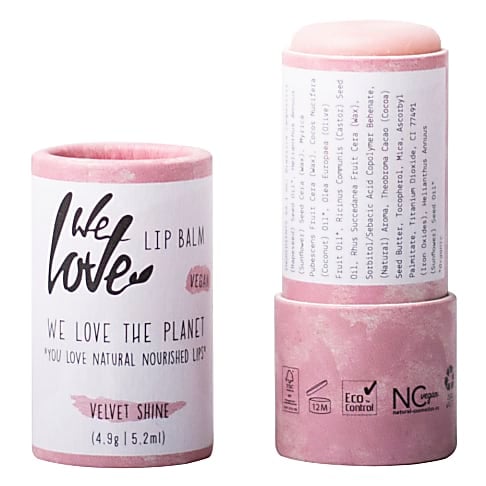 We Love The Planet Lipbalm Velvet Shine - Lippenbalsam in plastikfreier Verpackung
