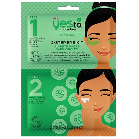 Yes to Cucumbers 2 Step Eye Kit - Sag dunklen Augeningen adjeu
