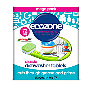 Ecozone Classic All in One Spülmaschinen-Tabs (72 Stück)