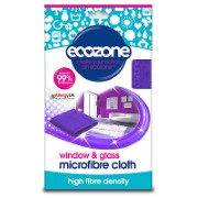 Ecozone Microfasertuch für Fenster und Gläser