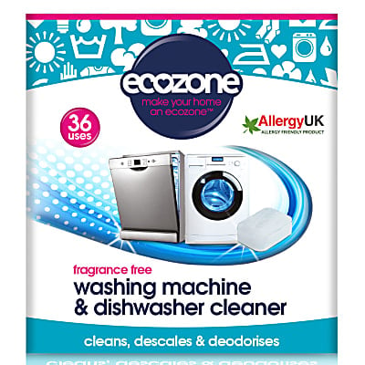 Ecozone Waschmaschinen & Spülmaschinenreiniger - (36 Tabs) Geruchlos
