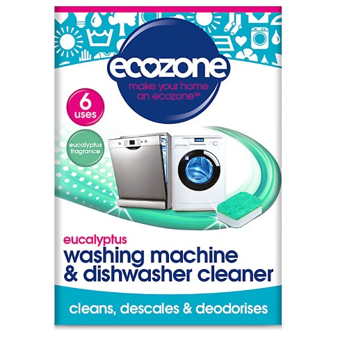 Ecozone Eucalyptus Waschmaschinen- & Spülmaschinen-Reiniger (6 Tabs)